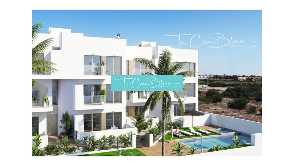 Novostavba, Apartmán Los Alcazáres, 85 m2, 2 spálne bazén 