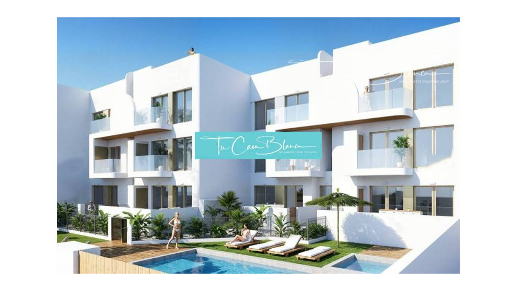 Novostavba, Apartmán Los Alcazáres, 85 m2, 2 spálne bazén 