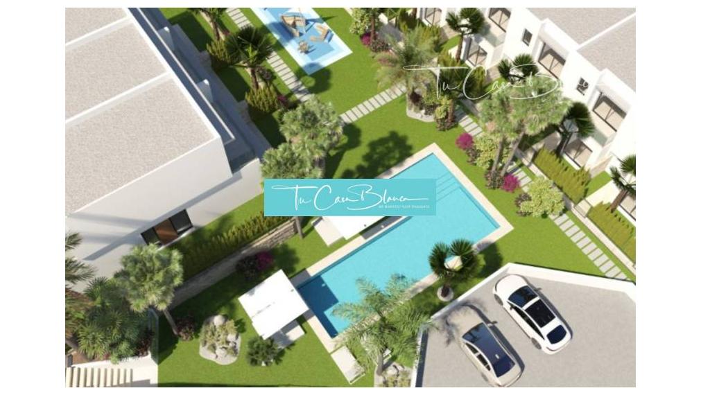 Novostavba Luxusný Párový dom Benidorm, 109m2, 3 spálne, bazén 